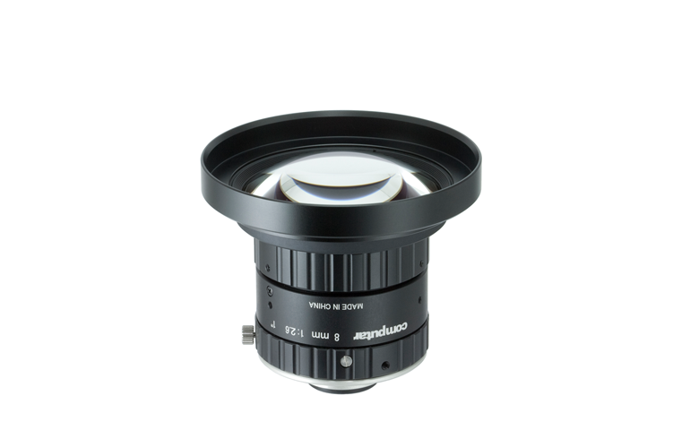 V0826-MPZ 1" 8mm f2.6, 2.74um, 20MP Ultra low Distortion Lens