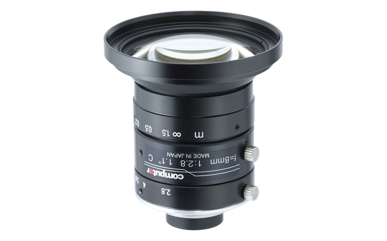 V0828-MPY2 1.1" 8mm f2.8, 3.45um, 12.0MP Ultra low Distortion Lens